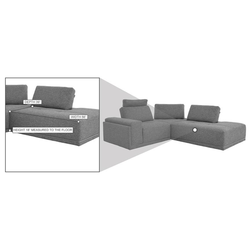 Satellite 3PC Corner Sofa w/Right Chaise alternate image, 6 of 6 images.