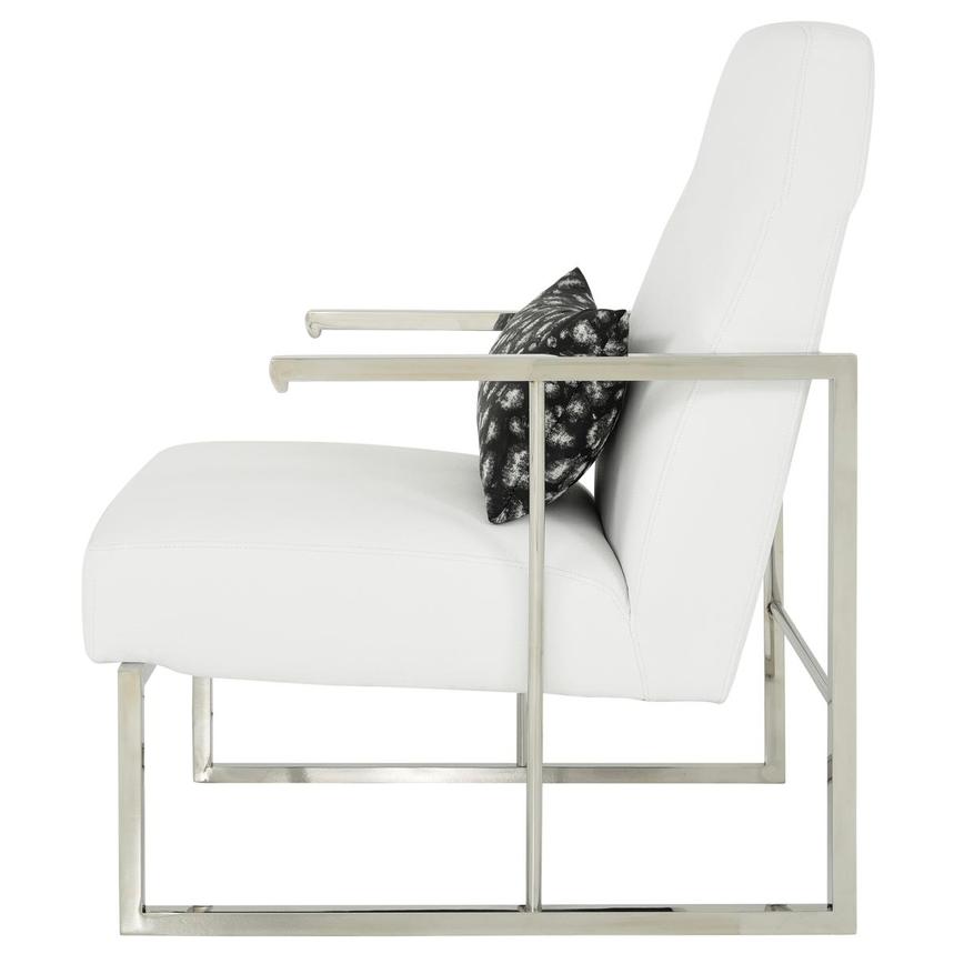 Baldo White Accent Chair alternate image, 4 of 9 images.