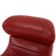 Enzo II Red Leather Swivel Chair  alternate image, 8 of 12 images.