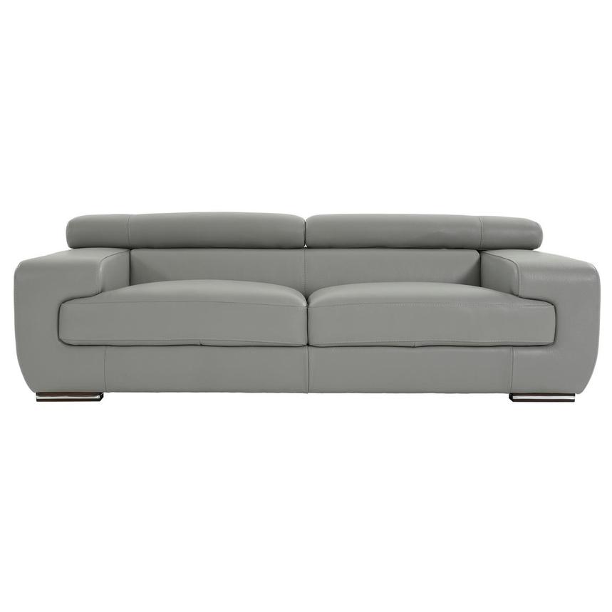 Grace Light Gray Leather Sofa | El Dorado Furniture