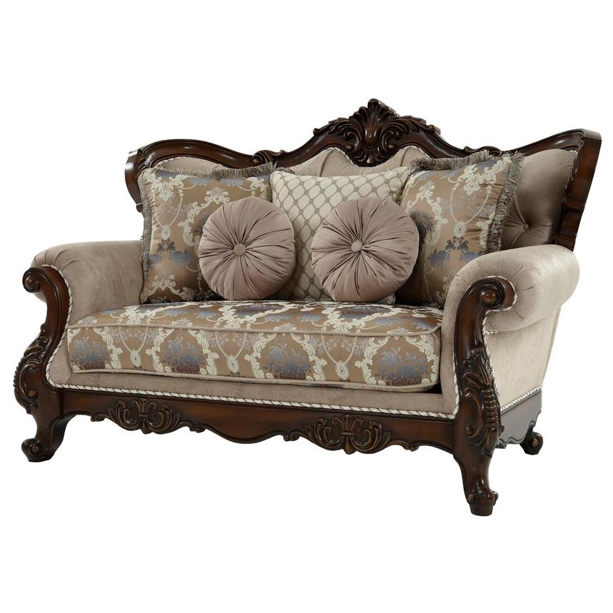 New Roma Brown Loveseat | El Dorado Furniture