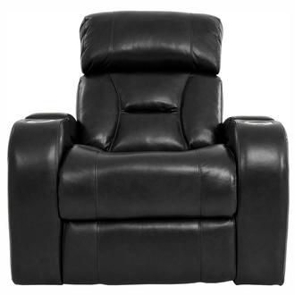 Gio Black Leather Power Recliner