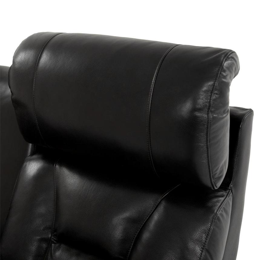 Gio Black Leather Power Reclining Sofa w/Console alternate image, 7 of 15 images.
