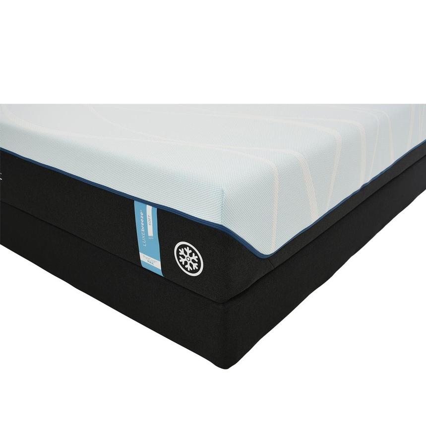 Luxe-Breeze Soft Queen Mattress w/Low Foundation by Tempur-Pedic  main image, 1 of 6 images.