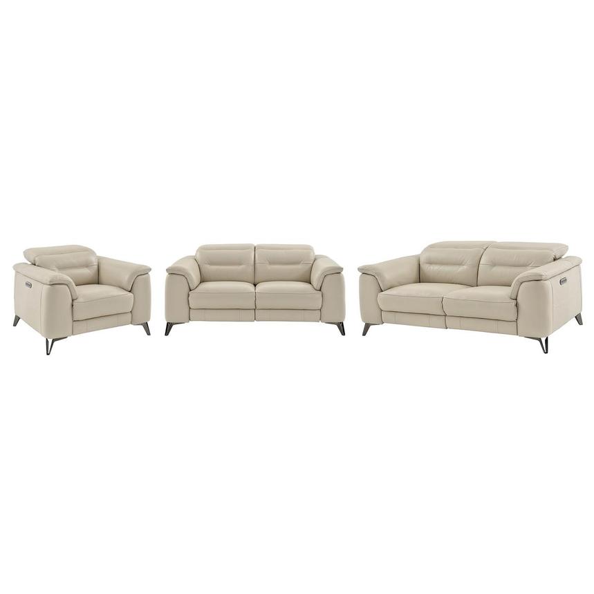 Anabel Cream 3-Piece Living Set  main image, 1 of 5 images.