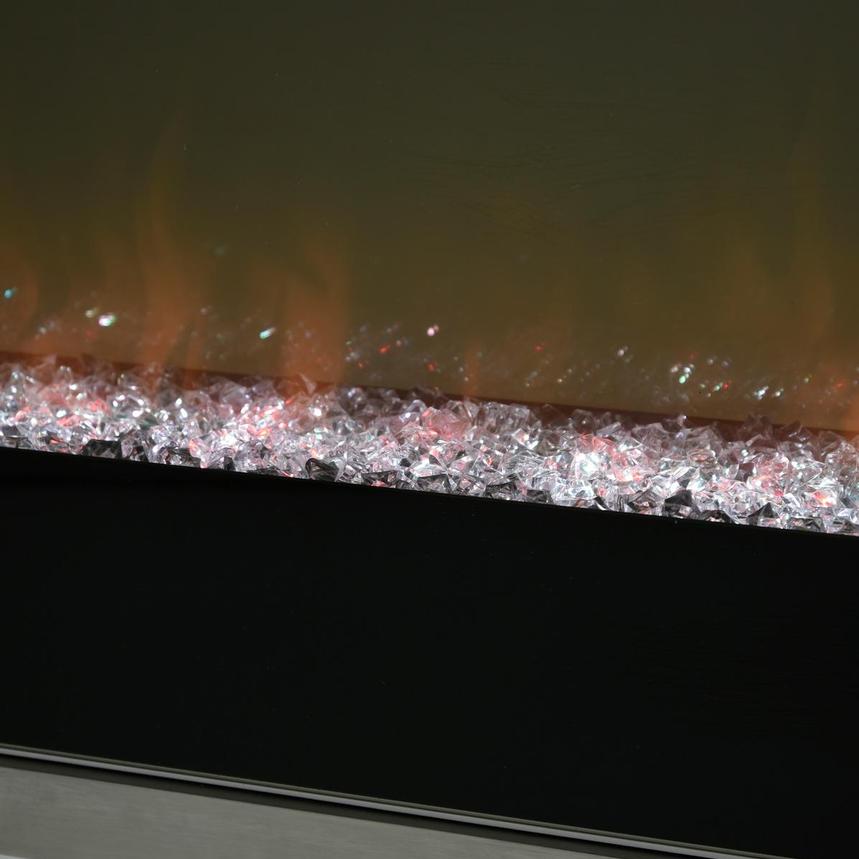 Teire White Electric Fireplace w/Cabinets  alternate image, 8 of 15 images.