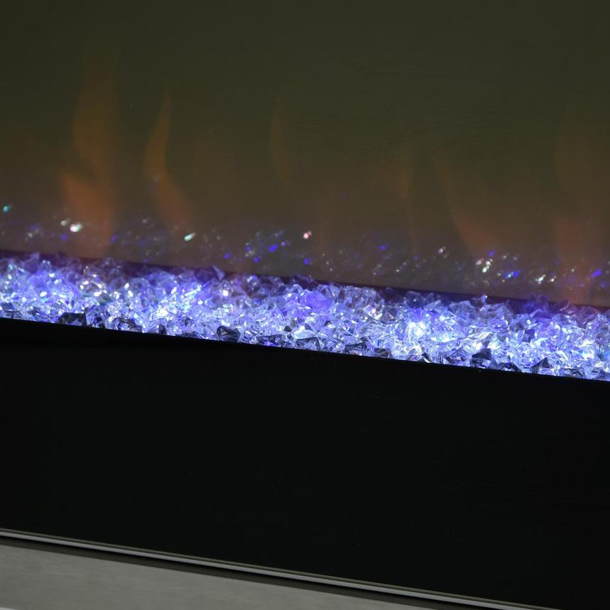Teire White Electric Fireplace w/Cabinets  alternate image, 9 of 15 images.