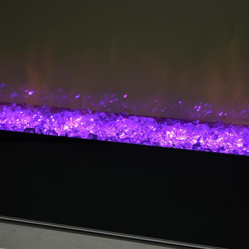 Teire White Electric Fireplace w/Cabinets  alternate image, 12 of 15 images.