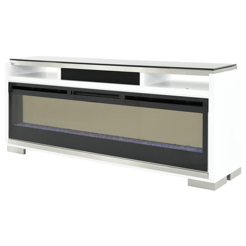 Teire White Electric Fireplace  alternate image, 2 of 12 images.