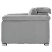 Charlie Light Gray Leather Power Recliner  alternate image, 4 of 12 images.
