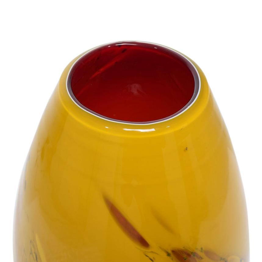 Splash Yellow Small Glass Vase  alternate image, 3 of 4 images.