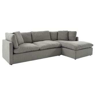 Neapolis Gray Corner Sofa w/Right Chaise