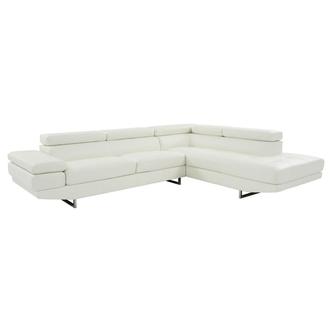 Tahoe White Corner Sofa w/Right Chaise