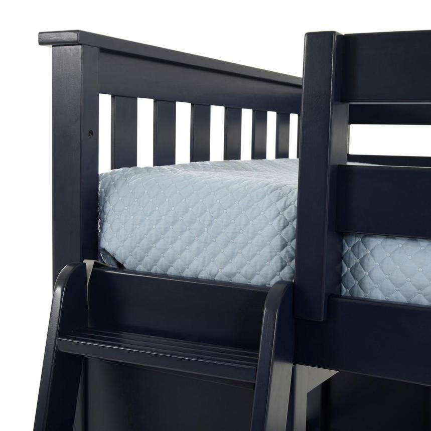 Haus Blue Twin Loft Bed W Desk El Dorado Furniture