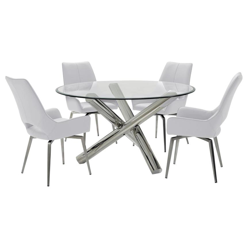 Addison II/Kalia White 5-Piece Dining Set  main image, 1 of 11 images.