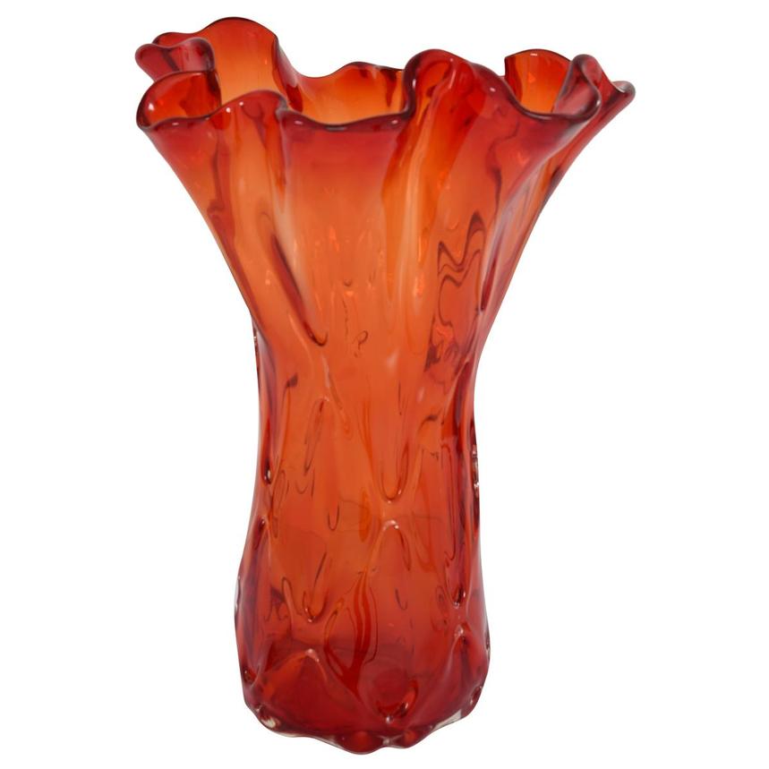Mahle Red Glass Vase  alternate image, 3 of 6 images.