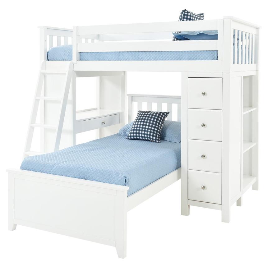 Haus White Twin Over Bunk Bed W, Raymour And Flanigan Bunk Beds Twin Over Full Set