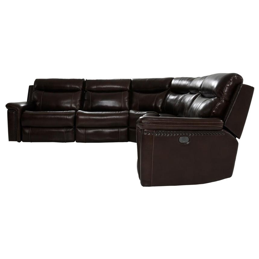 Billy Joe Leather Power Reclining Sectional with 5PCS/3PWR  alternate image, 4 of 10 images.