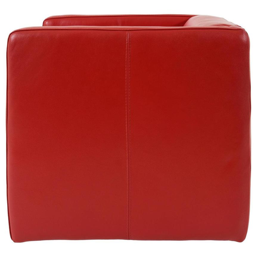 Cute Red Leather Swivel Chair  alternate image, 3 of 8 images.