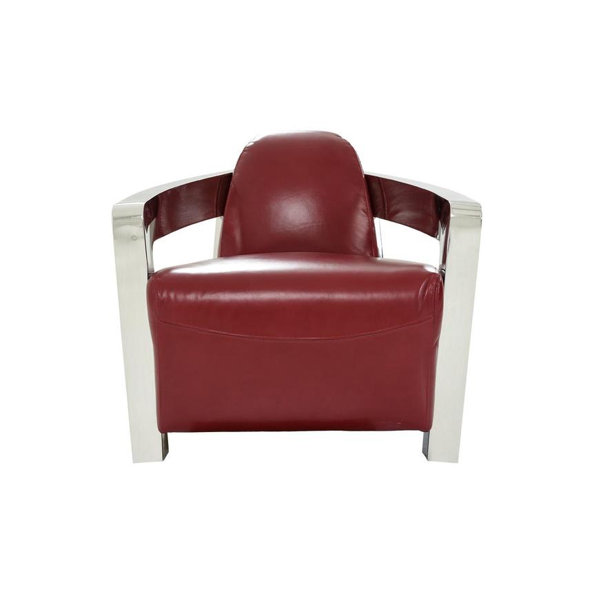 Aviator II Red Leather Accent Chair | El Dorado Furniture