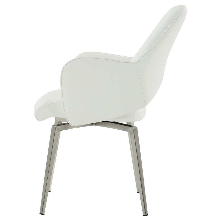 Finley White Swivel Side Chair  alternate image, 3 of 6 images.