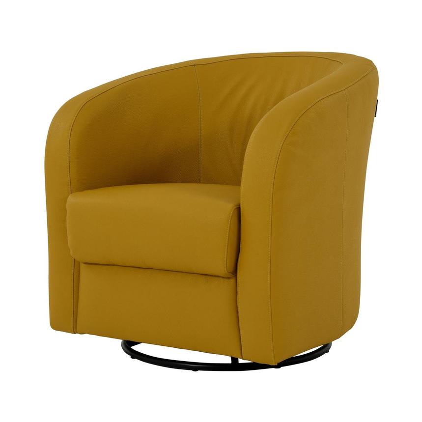 mustard yellow barrel chair