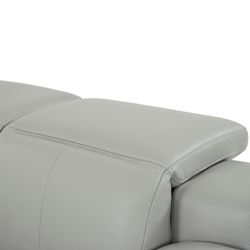Davis 2.0 Silver Leather Power Reclining Loveseat  alternate image, 7 of 10 images.