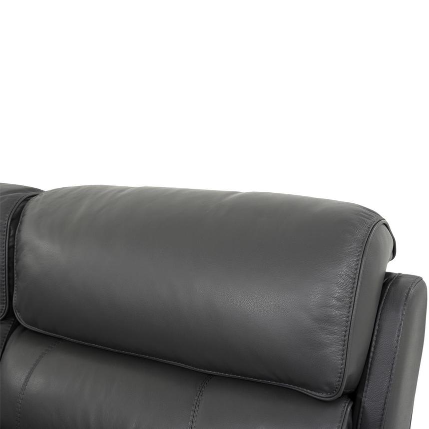 Cody Gray Leather Power Reclining Sectional with 6PCS/3PWR  alternate image, 6 of 10 images.