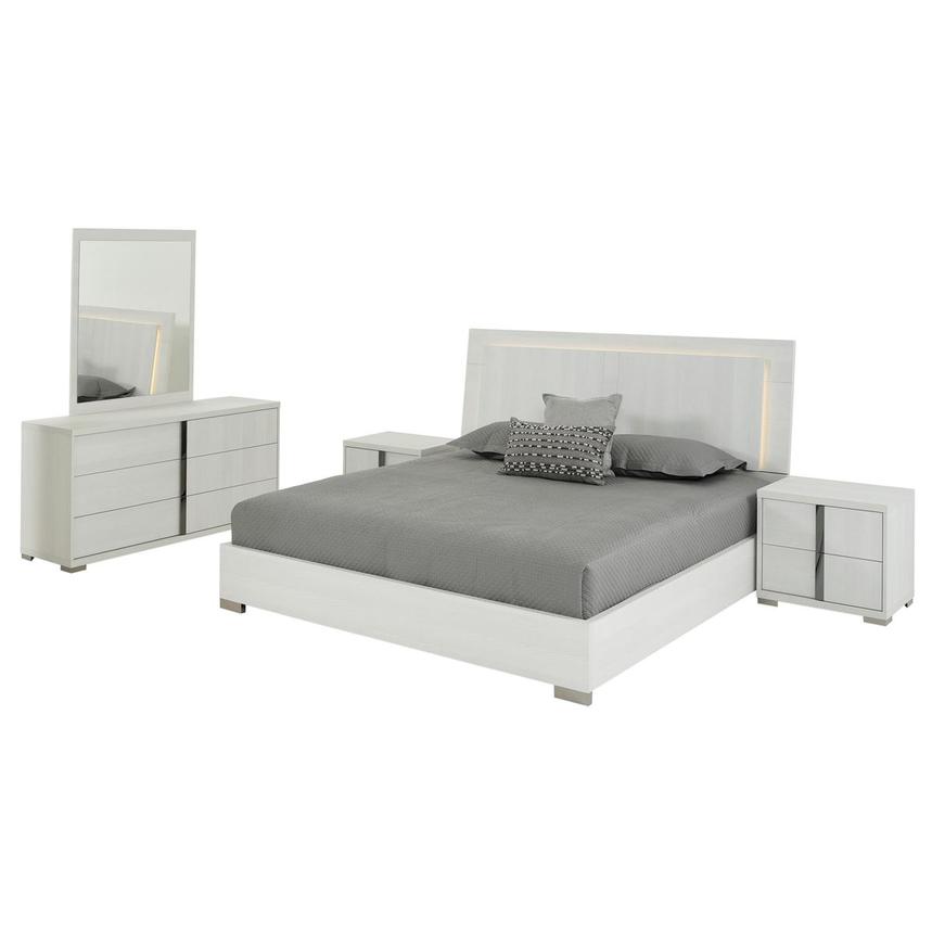 Tivo White 5-Piece King Bedroom Set  main image, 1 of 6 images.