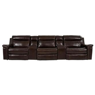 Billy Joe Home Theater Leather Seating