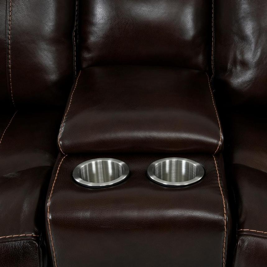 Billy Joe Home Theater Leather Seating with 5PCS/2PWR  alternate image, 9 of 11 images.