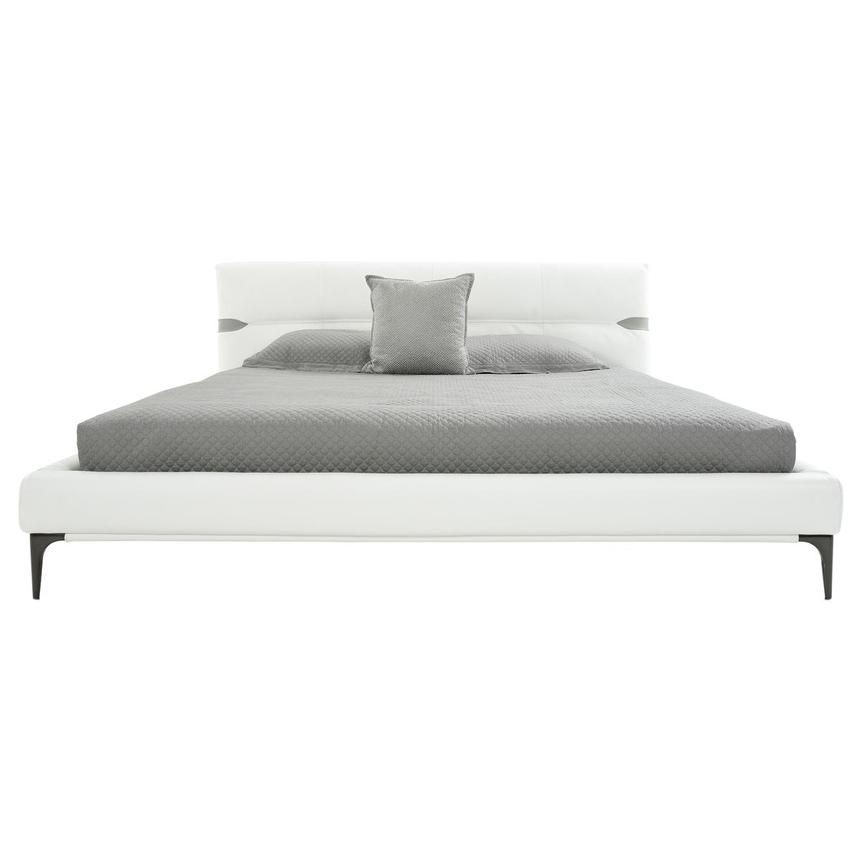 Phoenix White King Leather Bed  alternate image, 2 of 8 images.
