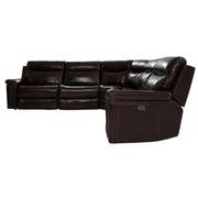 Billy Joe Leather Power Reclining Sectional with 5PCS/2PWR  alternate image, 3 of 9 images.