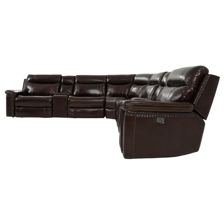 Billy Joe Leather Power Reclining Sectional with 7PCS/3PWR  alternate image, 3 of 11 images.