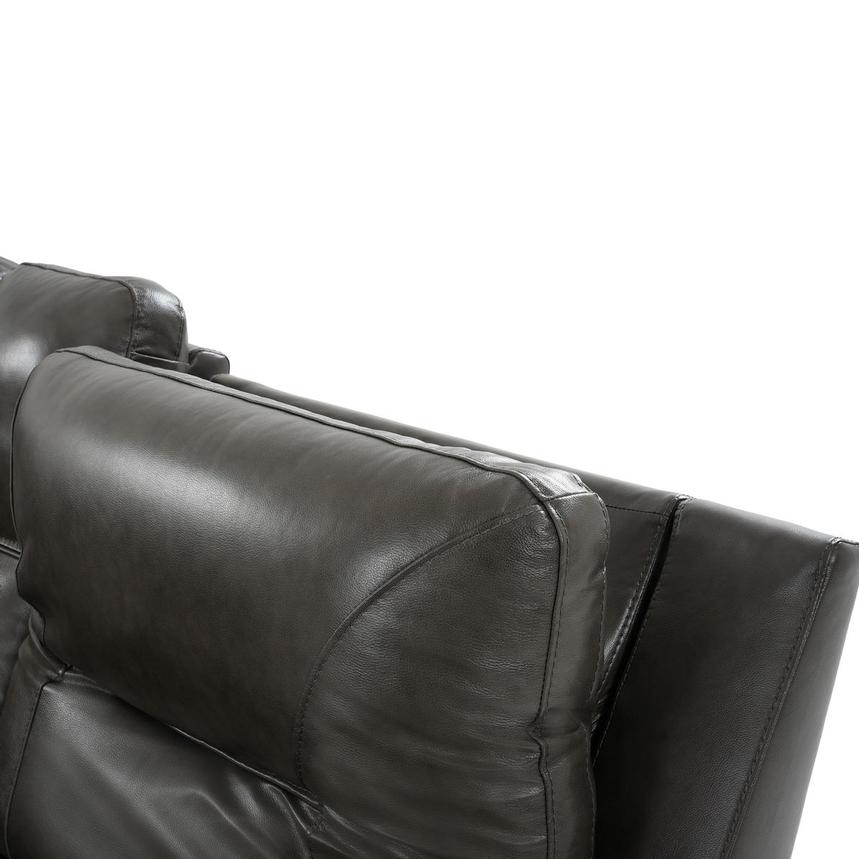 London Leather Power Reclining Sectional with 5PCS/3PWR  alternate image, 5 of 9 images.