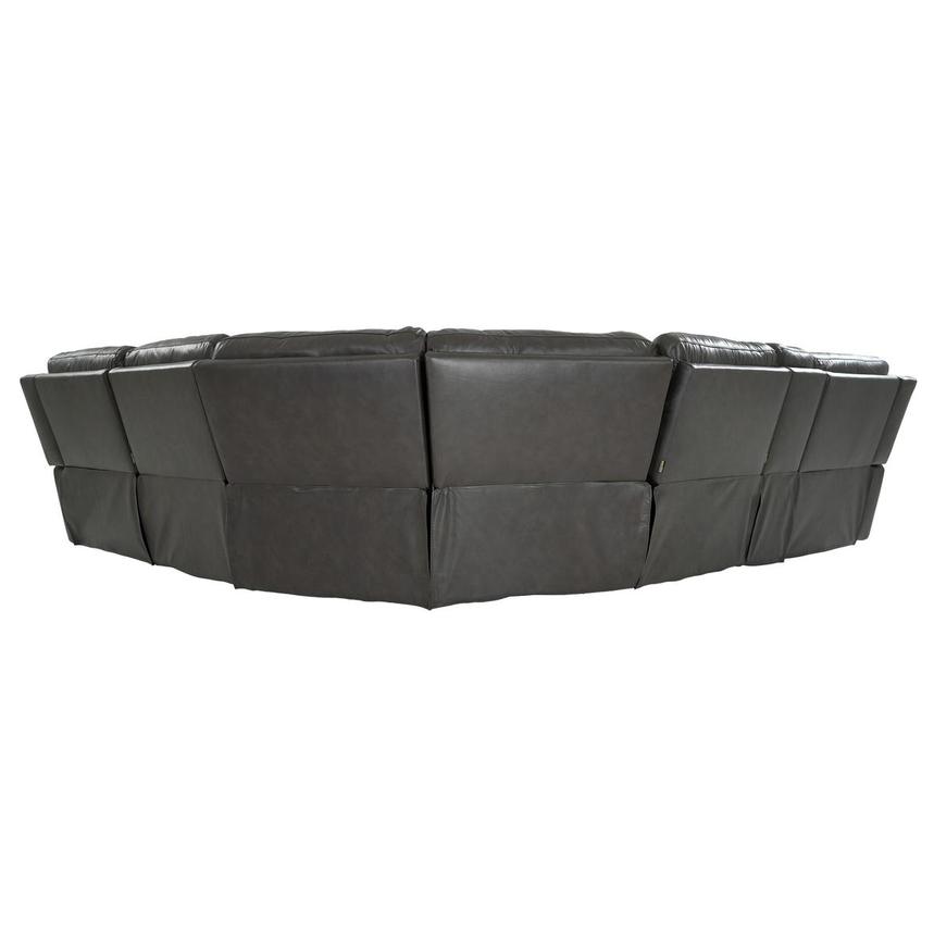 London Leather Power Reclining Sectional with 6PCS/3PWR  alternate image, 4 of 11 images.