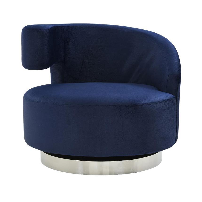 Okru II Dark Blue Accent Chair  main image, 1 of 9 images.