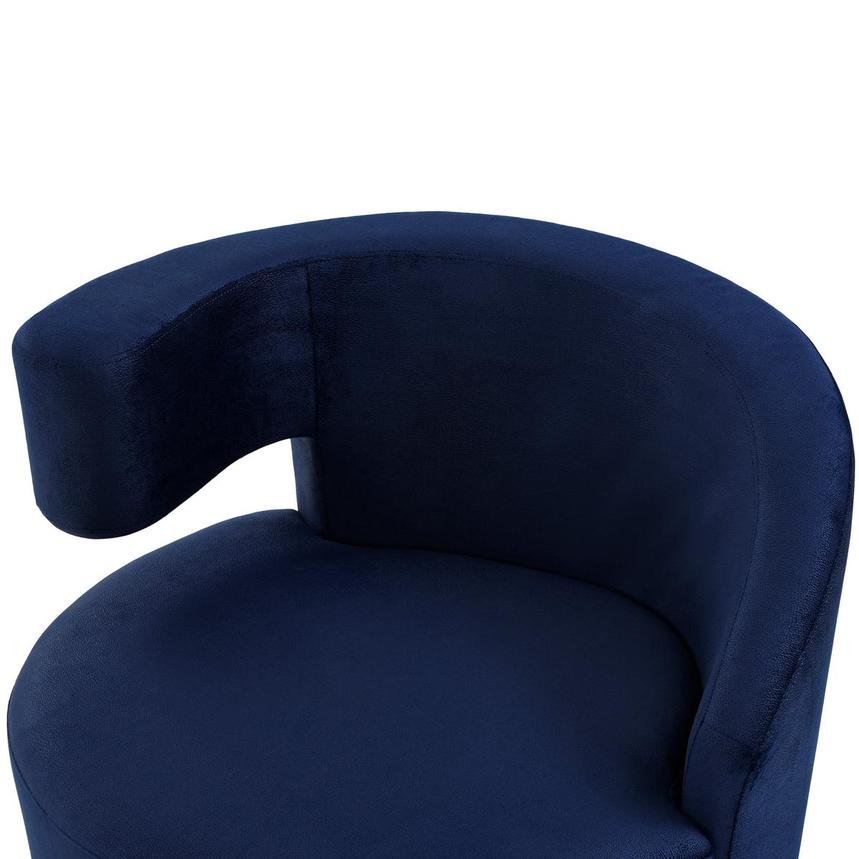 Okru II Dark Blue Accent Chair  alternate image, 6 of 9 images.
