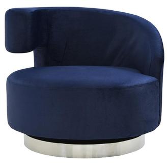 Okru II Dark Blue Accent Chair