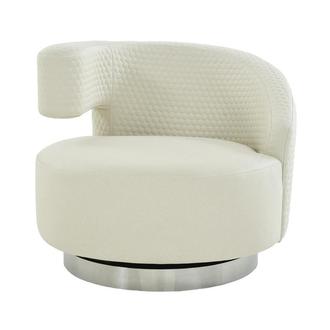 Okru II Cream Swivel Chair
