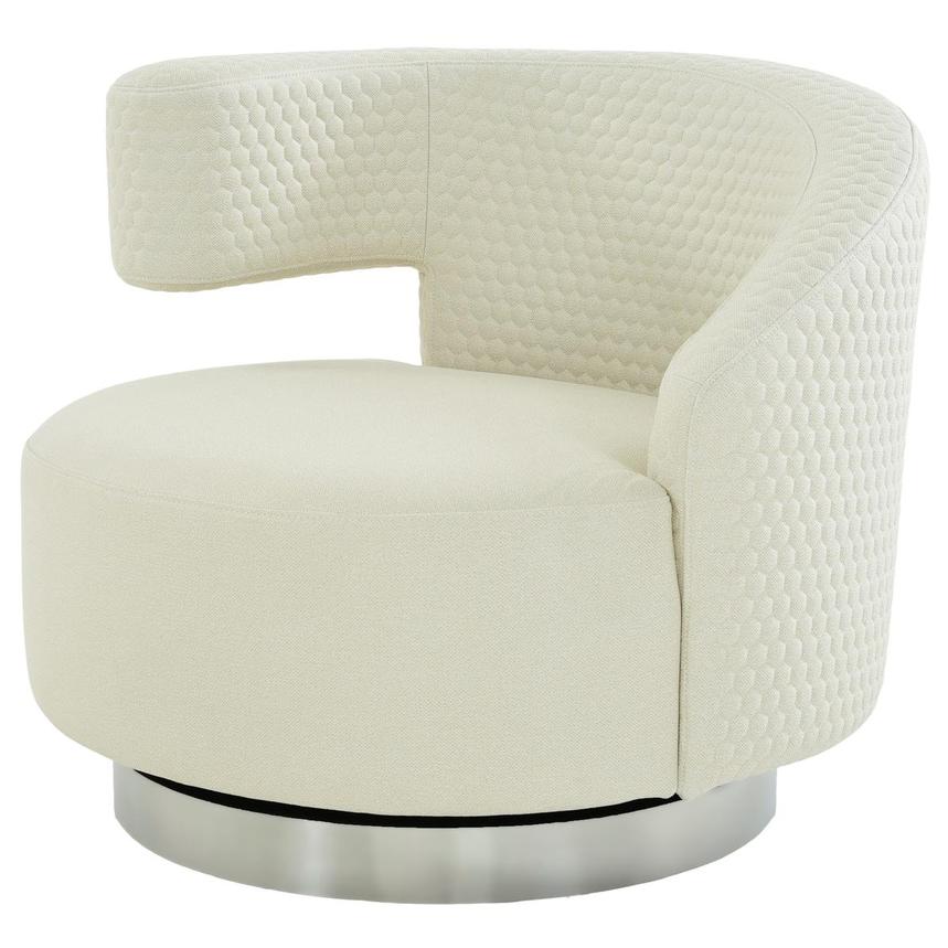 Okru II Cream Swivel Chair w/2 Pillows  alternate image, 3 of 11 images.