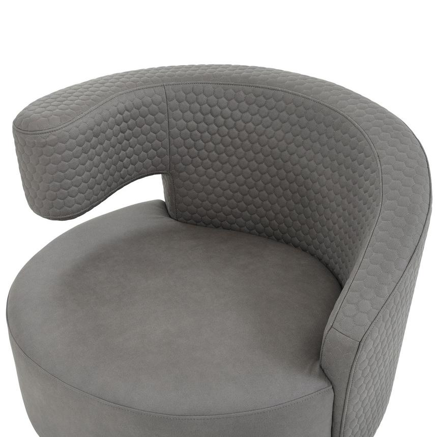 Okru II Light Gray Accent Chair w/2 Pillows  alternate image, 6 of 11 images.