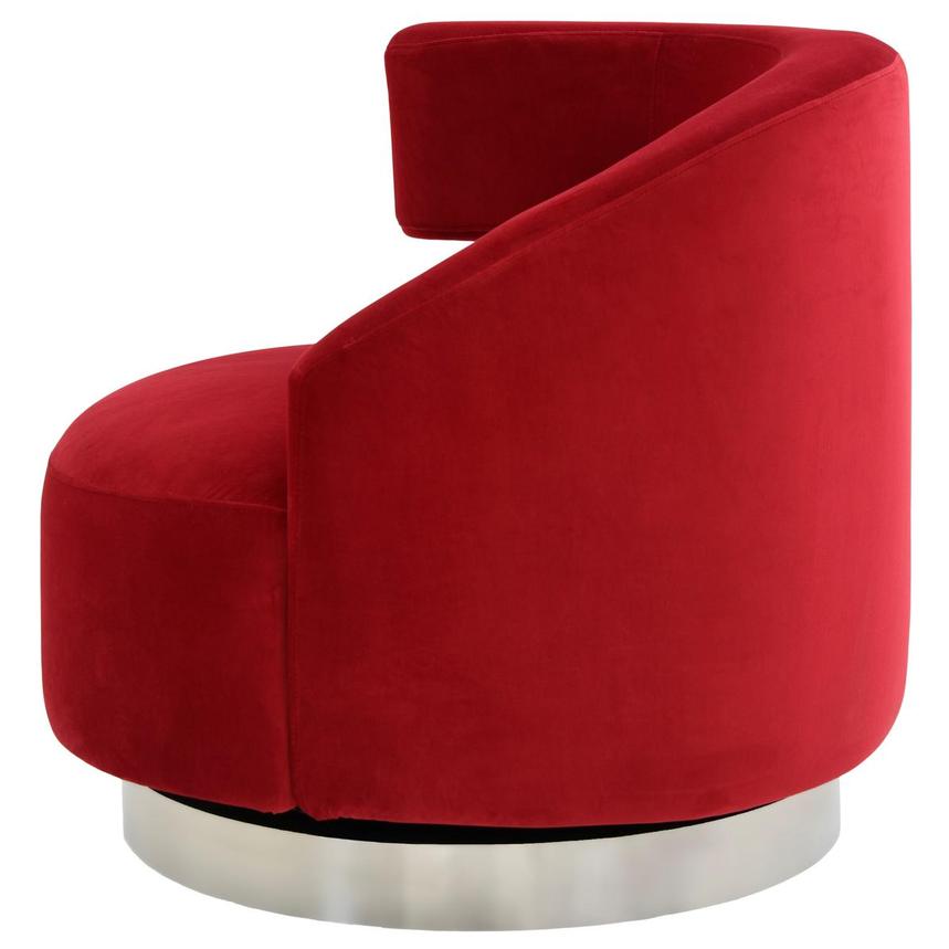 Okru II Red Swivel Chair w/2 Pillows  alternate image, 5 of 12 images.