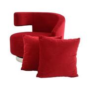 Okru II Red Accent Chair w/2 Pillows  main image, 1 of 11 images.