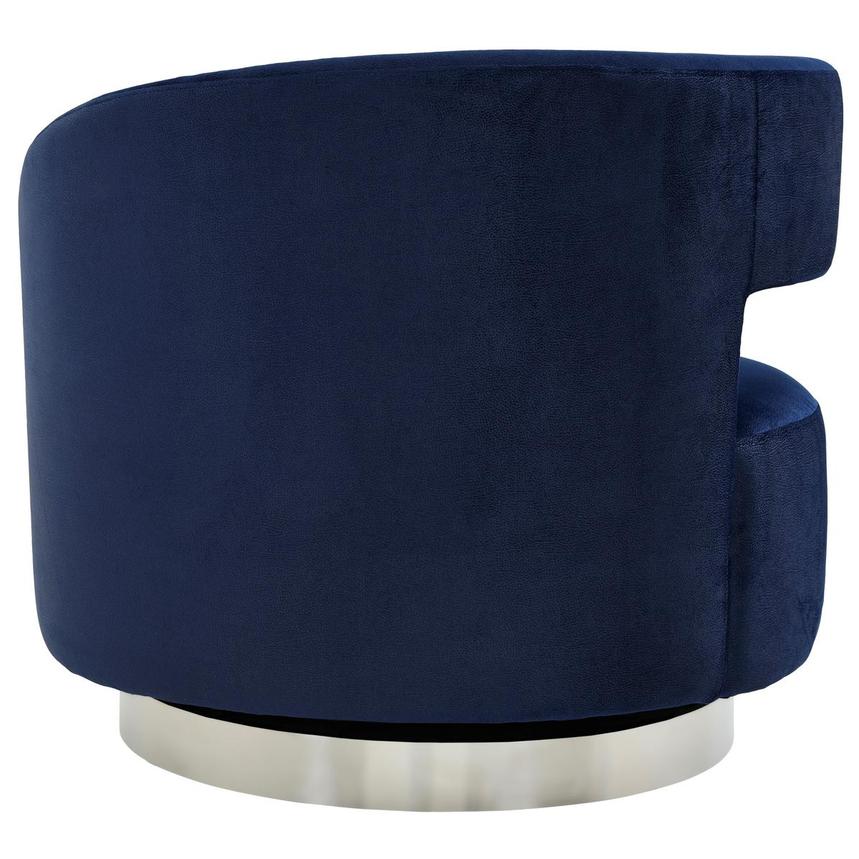 Okru II Dark Blue Accent Chair alternate image, 4 of 8 images.