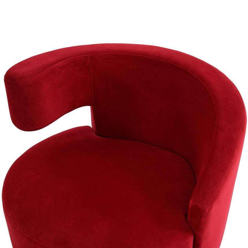 Okru II Red Accent Chair w/2 Pillows alternate image, 6 of 11 images.