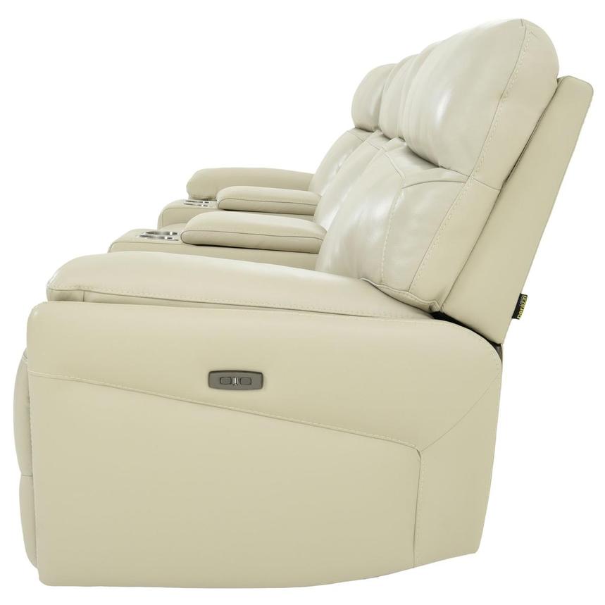 Benz Cream Home Theater Leather Seating with 5PCS/2PWR  alternate image, 4 of 12 images.