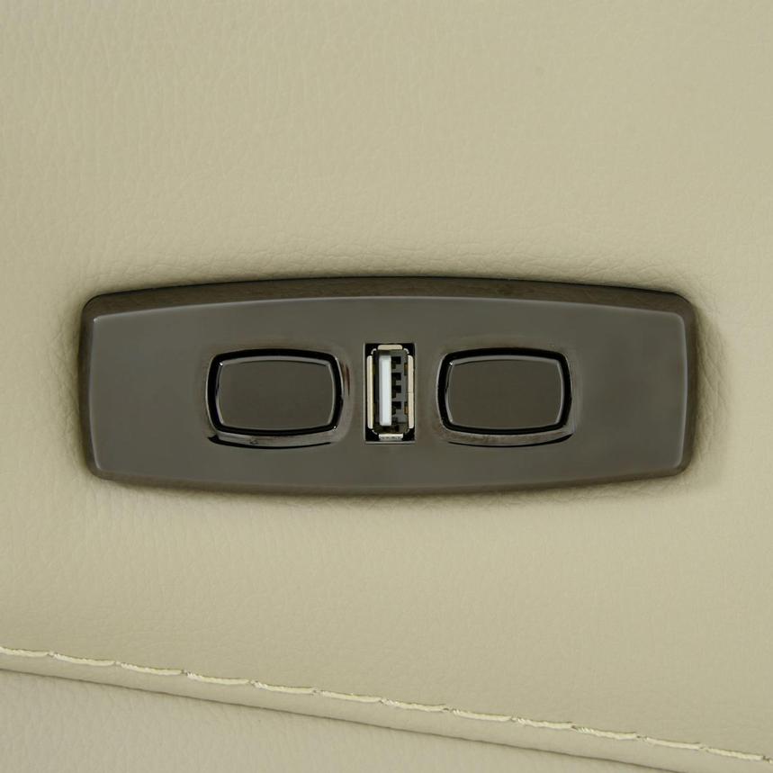 Benz Cream Leather Power Reclining Sectional with 6PCS/2PWR  alternate image, 10 of 11 images.