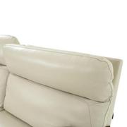 Benz Cream Leather Power Reclining Sectional with 4PCS/2PWR  alternate image, 6 of 9 images.