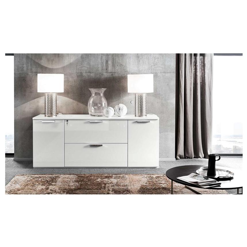 Sedona White Credenza alternate image, 3 of 8 images.